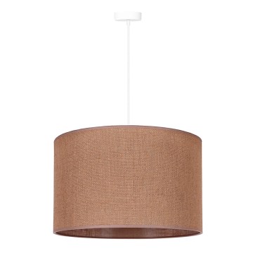 Duolla - Candeeiro suspenso ROLLER 1xE27/15W/230V diâmetro 40 cm castanho
