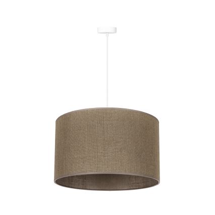 Duolla - Candeeiro suspenso ROLLER 1xE27/15W/230V diâmetro 40 cm castanho
