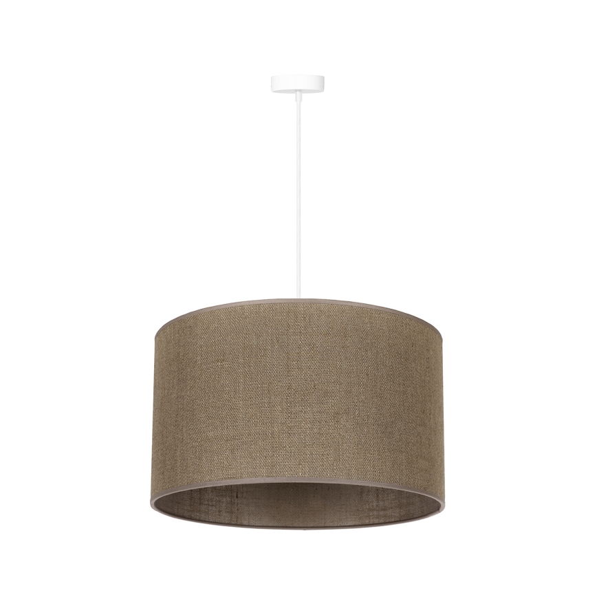 Duolla - Candeeiro suspenso ROLLER 1xE27/15W/230V diâmetro 40 cm castanho