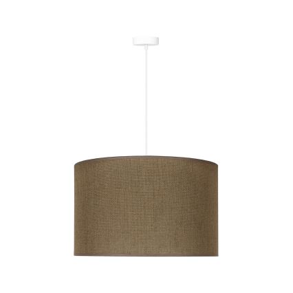 Duolla - Candeeiro suspenso ROLLER 1xE27/15W/230V diâmetro 40 cm castanho