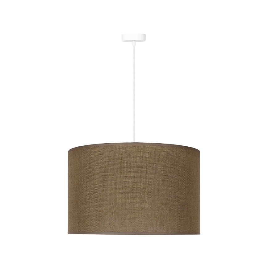 Duolla - Candeeiro suspenso ROLLER 1xE27/15W/230V diâmetro 40 cm castanho