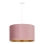 Duolla - Candeeiro suspenso ROLLER 1xE27/15W/230V diâmetro 40 cm rosa/dourado