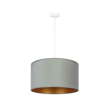 Duolla - Candeeiro suspenso ROLLER 1xE27/15W/230V iluminação diâmetro 40 cm verde/dourado