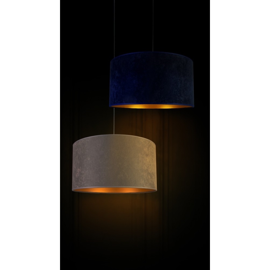 Duolla - Candeeiro suspenso ROLLER 1xE27/40W/230V diâmetro 40 cm azul