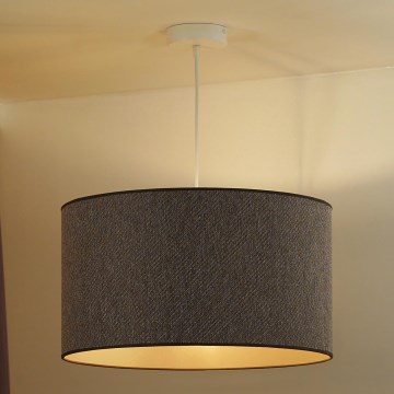Duolla - Candeeiro suspenso ROLLER ECO RECYCLING 1xE27/15W/230V diâmetro 45 cm castanho