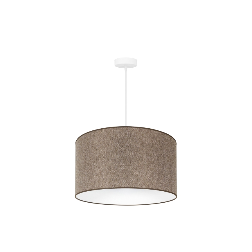 Duolla - Candeeiro suspenso ROLLER ECO RECYCLING 1xE27/15W/230V diâmetro 45 cm castanho