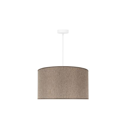 Duolla - Candeeiro suspenso ROLLER ECO RECYCLING 1xE27/15W/230V diâmetro 45 cm castanho