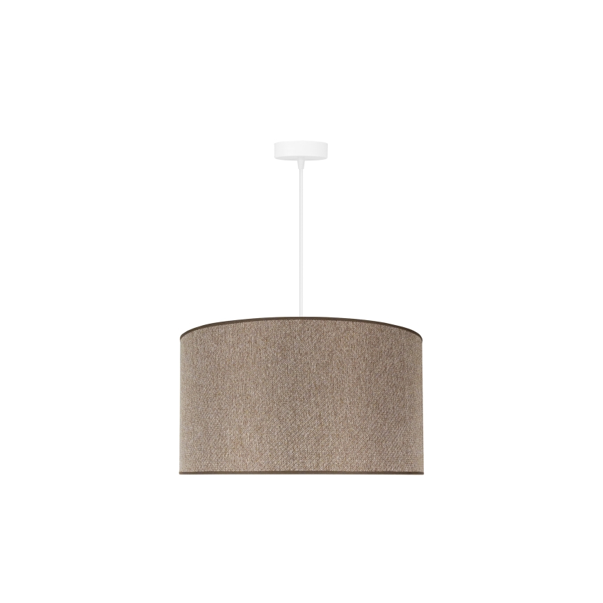 Duolla - Candeeiro suspenso ROLLER ECO RECYCLING 1xE27/15W/230V diâmetro 45 cm castanho