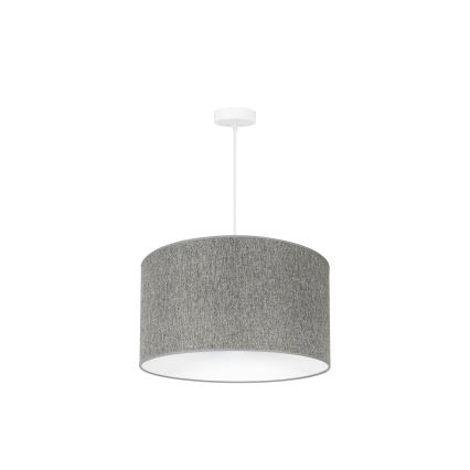 Duolla - Candeeiro suspenso ROLLER ECO RECYCLING 1xE27/15W/230V diâmetro 45 cm cinzento