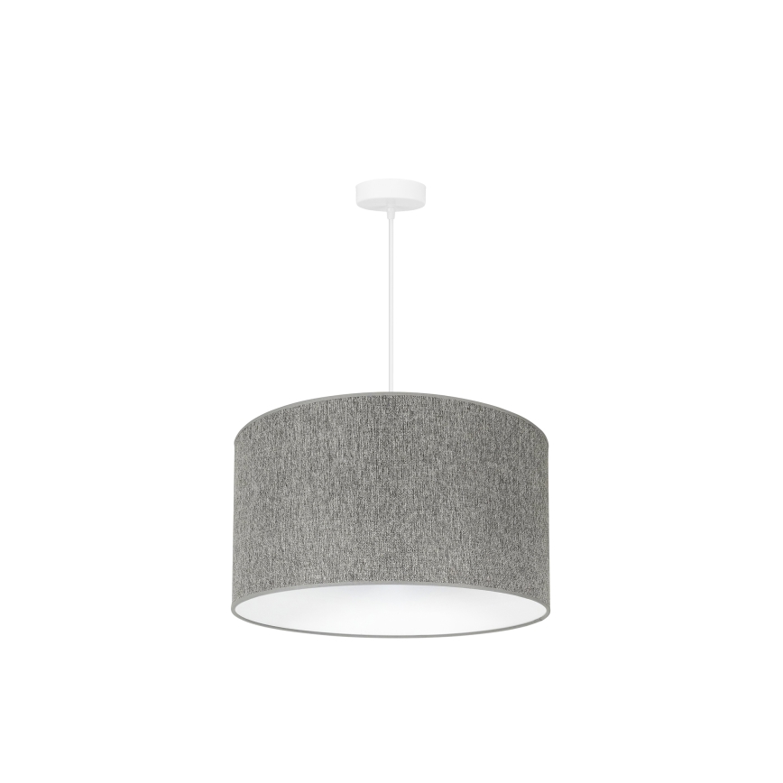 Duolla - Candeeiro suspenso ROLLER ECO RECYCLING 1xE27/15W/230V diâmetro 45 cm cinzento