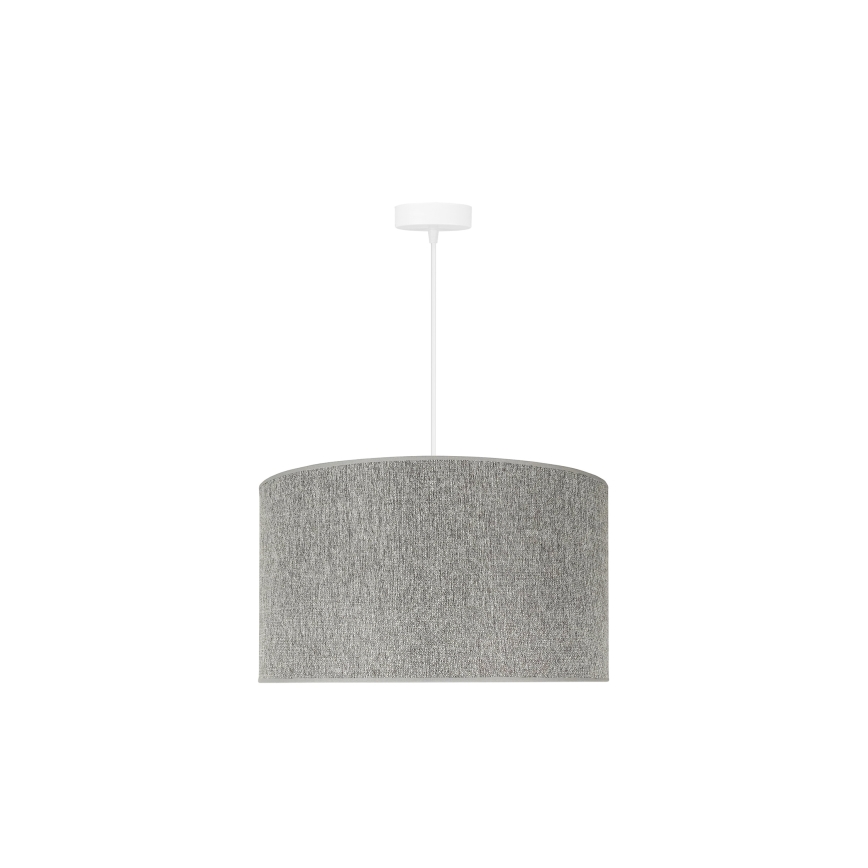 Duolla - Candeeiro suspenso ROLLER ECO RECYCLING 1xE27/15W/230V diâmetro 45 cm cinzento