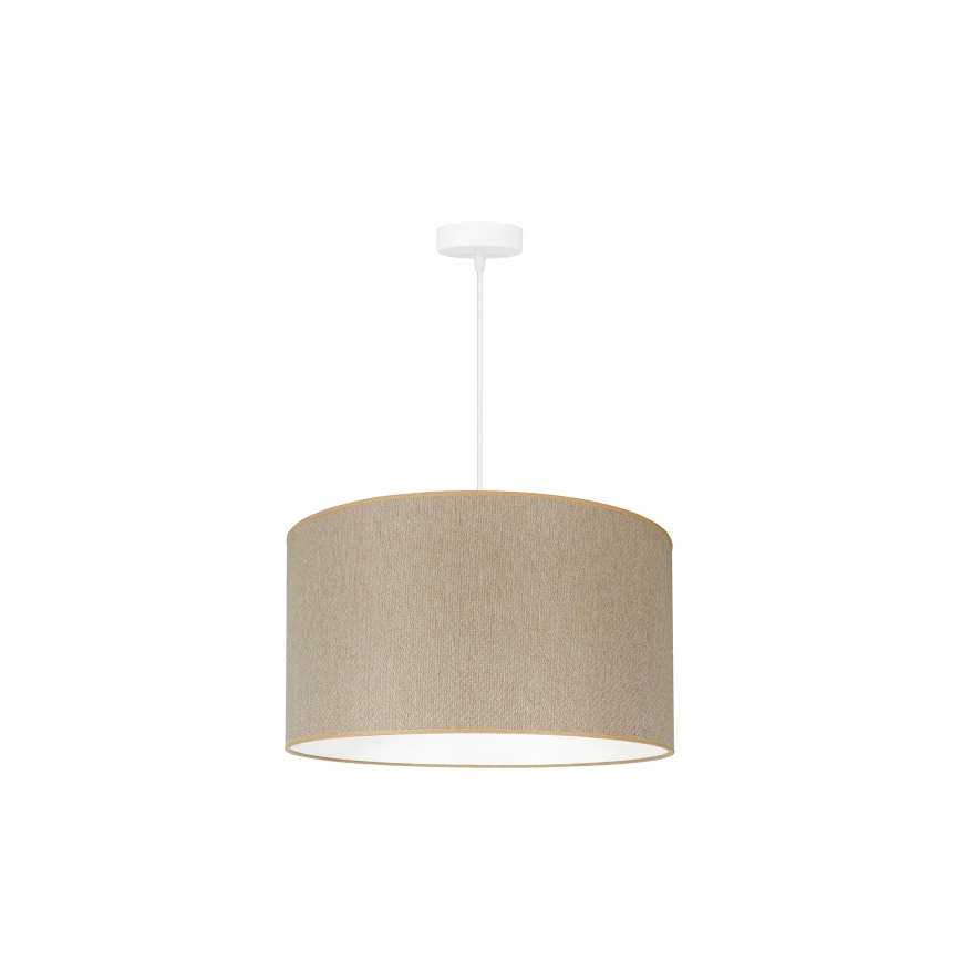 Duolla - Candeeiro suspenso ROLLER ECO RECYCLING 1xE27/15W/230V diâmetro 45 cm creme
