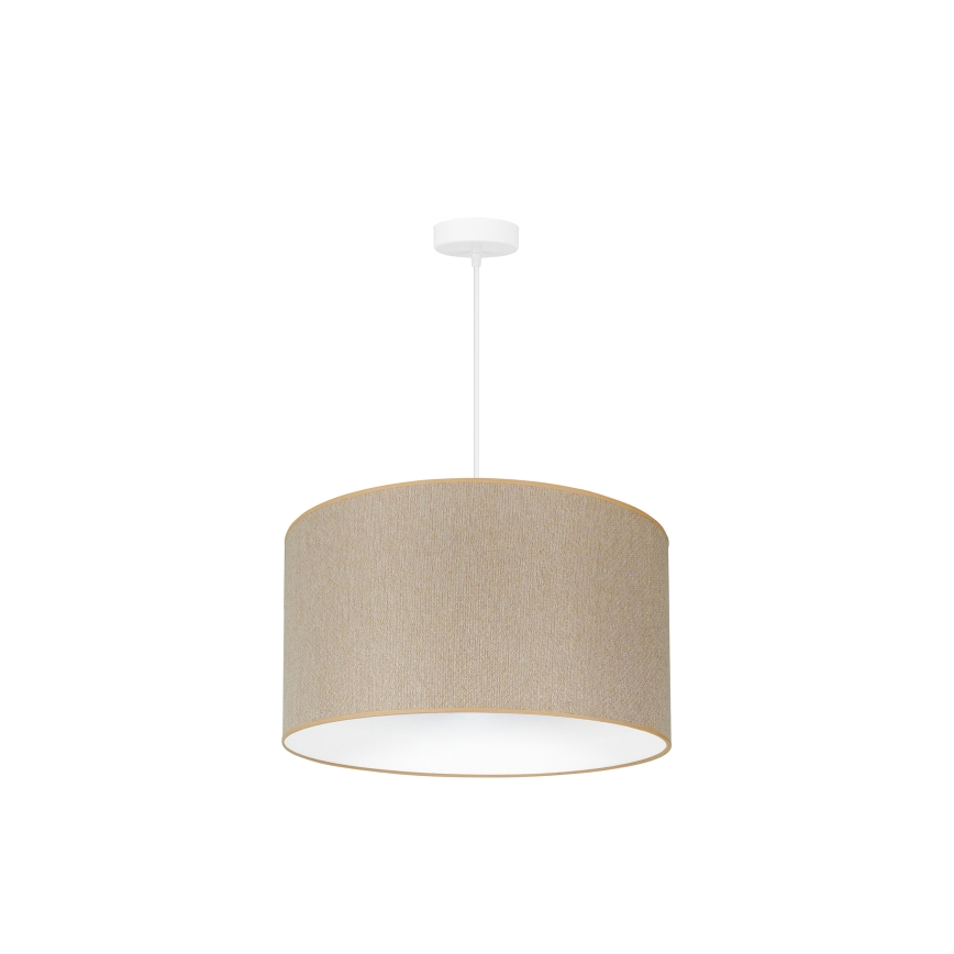 Duolla - Candeeiro suspenso ROLLER ECO RECYCLING 1xE27/15W/230V diâmetro 45 cm creme