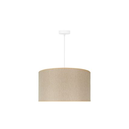 Duolla - Candeeiro suspenso ROLLER ECO RECYCLING 1xE27/15W/230V diâmetro 45 cm creme