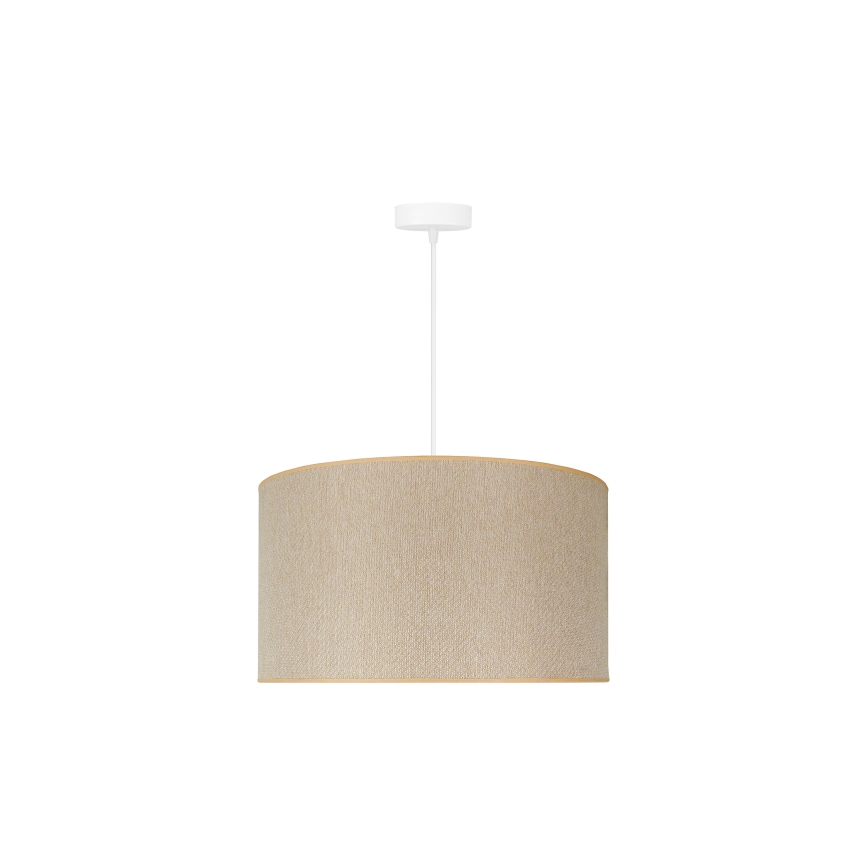 Duolla - Candeeiro suspenso ROLLER ECO RECYCLING 1xE27/15W/230V diâmetro 45 cm creme