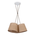 Duolla - Candeeiro suspenso ROSSA 3xE27/15W/230V diâmetro 45 cm castanho