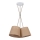 Duolla - Candeeiro suspenso ROSSA 3xE27/15W/230V diâmetro 45 cm castanho