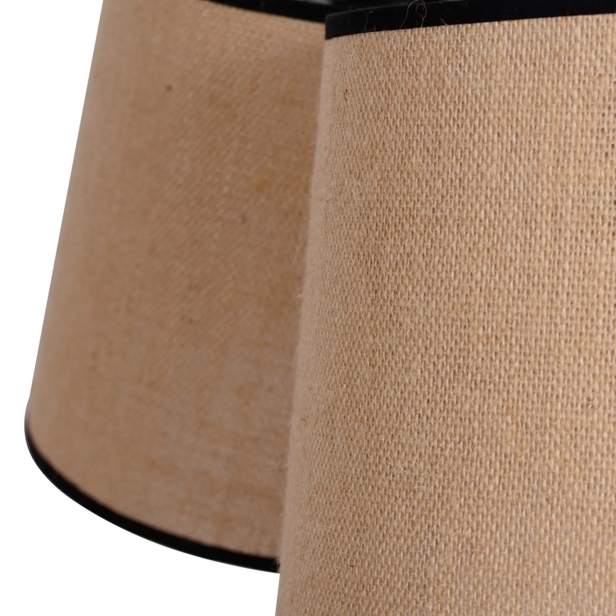 Duolla - Candeeiro suspenso ROSSA 3xE27/15W/230V diâmetro 75 cm castanho/preto