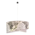 Duolla - Candeeiro suspenso ROYAL 1xE27/40W/230V diâmetro 50 cm cinzento