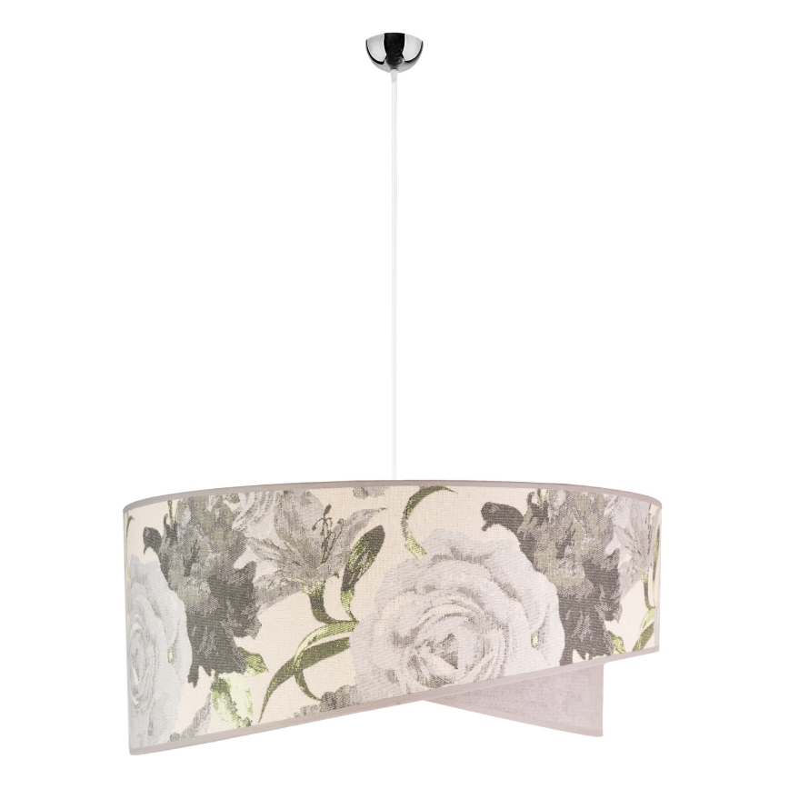 Duolla - Candeeiro suspenso ROYAL 1xE27/40W/230V diâmetro 50 cm cinzento