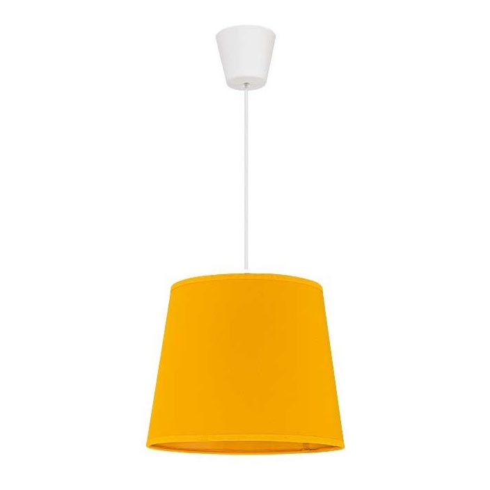 Duolla - Candeeiro suspenso SOLO 1xE27/40W/230V diâmetro 24 cm amarelo