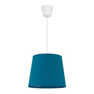 Duolla - Candeeiro suspenso SOLO 1xE27/40W/230V diâmetro 24 cm azul