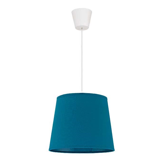 Duolla - Candeeiro suspenso SOLO 1xE27/40W/230V diâmetro 24 cm azul