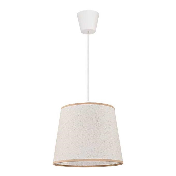 Duolla - Candeeiro suspenso SOLO 1xE27/40W/230V diâmetro 24 cm bege claro