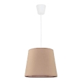 Duolla - Candeeiro suspenso SOLO 1xE27/40W/230V diâmetro 24 cm bege
