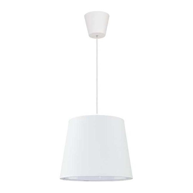 Duolla - Candeeiro suspenso SOLO 1xE27/40W/230V diâmetro 24 cm branco