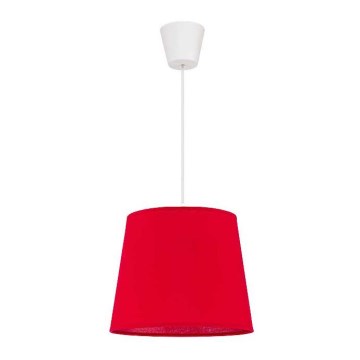 Duolla - Candeeiro suspenso SOLO 1xE27/40W/230V diâmetro 24 cm vermelho