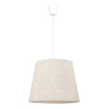 Duolla - Candeeiro suspenso SOPRANO 1xE27/40W/230V diâmetro 38 cm bege
