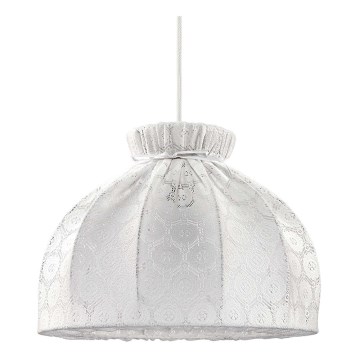 Duolla - Candeeiro suspenso SYMPHONY 1xE27/40W/230V diâmetro 38 cm branco