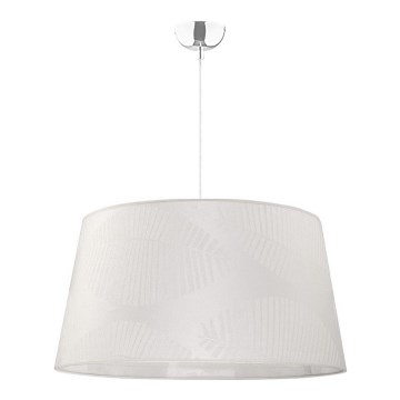Duolla - Candeeiro suspenso TENOR 1xE27/40W/230V diâmetro 60 cm branco/folhas