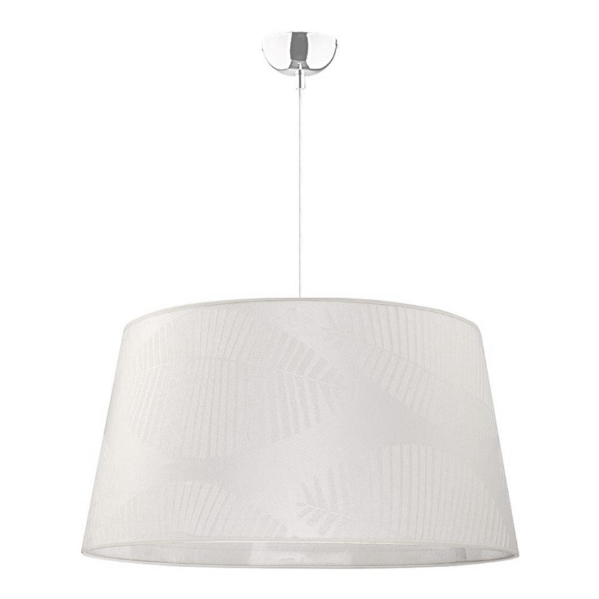 Duolla - Candeeiro suspenso TENOR 1xE27/40W/230V diâmetro 60 cm branco/folhas