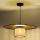 Duolla - Candeeiro suspenso TOKYO RATTAN 1xE27/15W/230V diâmetro 50 cm dourado/vime