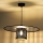 Duolla - Candeeiro suspenso TOKYO RATTAN 1xE27/15W/230V diâmetro 50 cm preto/prateado