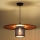 Duolla - Candeeiro suspenso TOKYO SHINY 1xE27/15W/230V diâmetro 50 cm preto/cobre