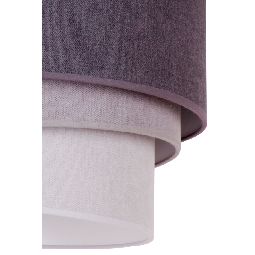 Duolla - Candeeiro suspenso TRIO 1xE27/15W/230V diâmetro 45 cm antracite/cinzento/branco