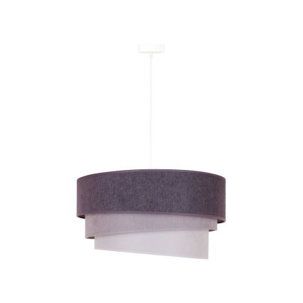 Duolla - Candeeiro suspenso TRIO 1xE27/15W/230V diâmetro 45 cm antracite/cinzento/branco