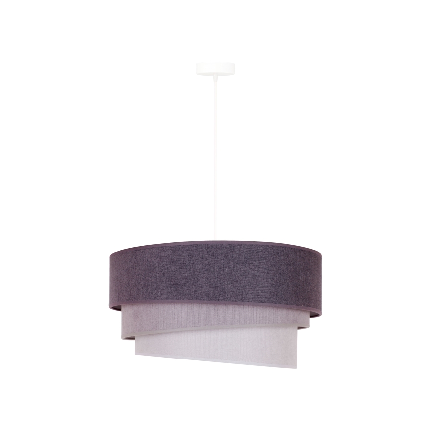 Duolla - Candeeiro suspenso TRIO 1xE27/15W/230V diâmetro 45 cm antracite/cinzento/branco