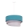 Duolla - Candeeiro suspenso TRIO 1xE27/15W/230V diâmetro 45 cm turquesa/cinzento/branco