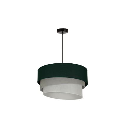 Duolla - Candeeiro suspenso TRIO 1xE27/15W/230V diâmetro 45 cm verde/cinzento/branco