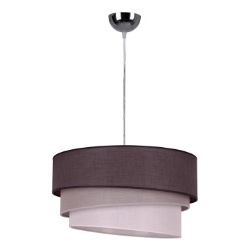 Duolla - Candeeiro suspenso TRIO 1xE27/40W/230V diâmetro 45 cm antracite/cinzento/branco