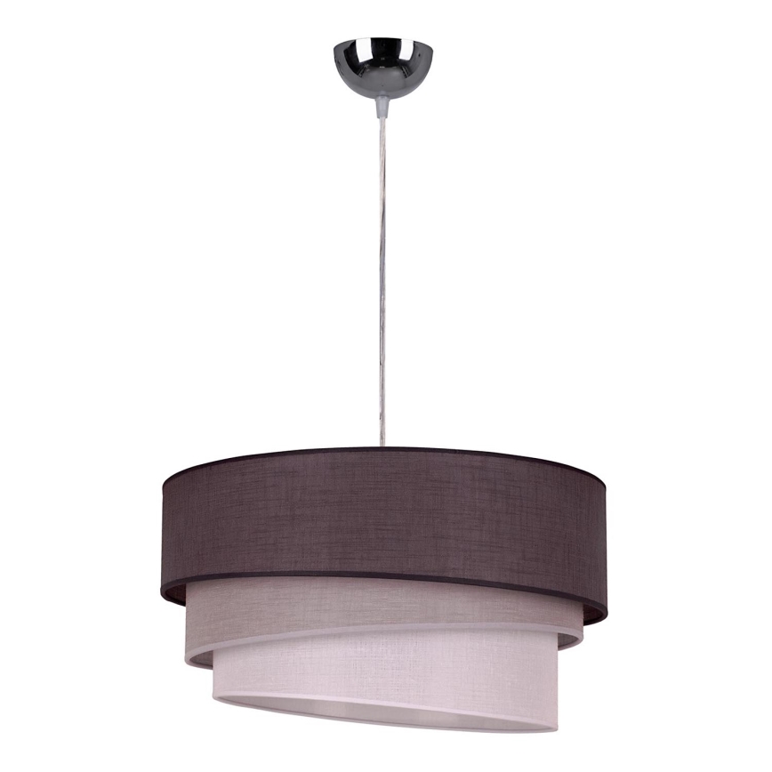 Duolla - Candeeiro suspenso TRIO 1xE27/40W/230V diâmetro 45 cm antracite/cinzento/branco