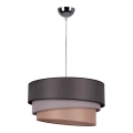 Duolla - Candeeiro suspenso TRIO 1xE27/40W/230V diâmetro 45 cm antracite/cinzento/castanho