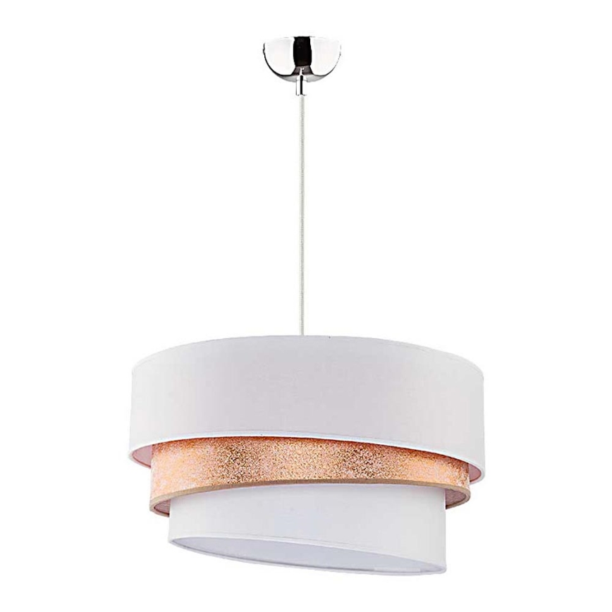 Duolla - Candeeiro suspenso TRIO 1xE27/40W/230V diâmetro 45 cm dourado/branco