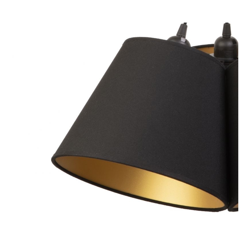 Duolla - Candeeiro suspenso TWIGGY 3xE27/40W/230V diâmetro 45 cm preto