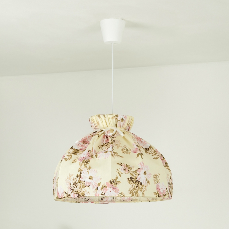 Duolla - Candeeiro suspenso VIOLIN 1xE27/40W/230V diâmetro 38 cm rosa