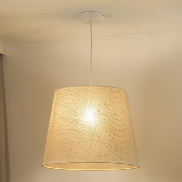 Duolla - Candeeiro suspenso YUTE 1xE27/15W/230V diâmetro 38 cm cinzento